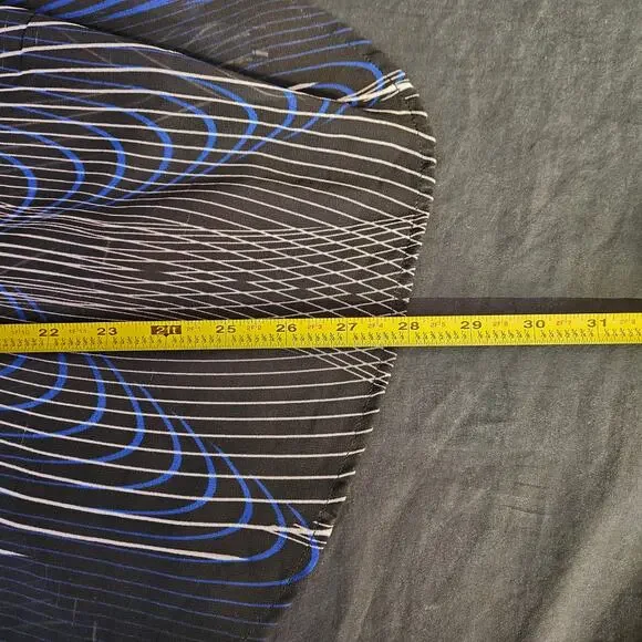 Cameo Sheer Long Sleeve Blouse Size‎ S Button Front Professional Geometric - Picture 10 of 10